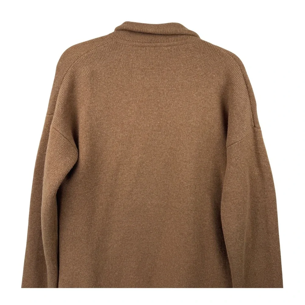 Madewell Kent Cardigan Sweater Women Small Brown‎ Merino Wool Blend Open Front